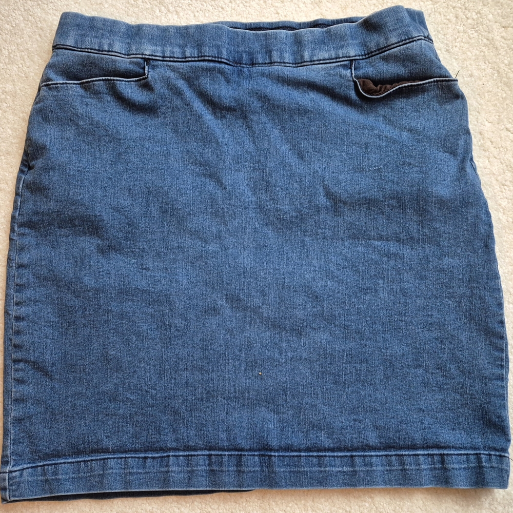 Kim Rogers Blue Denim Pencil Skirt